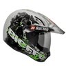 Capacete Cross 3 Sport Xracing Branco Verde 58 Bieffe - 3