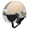 Capacete Kraft Plus Revestido Couro Bege G 58 -Harley Custom - 1