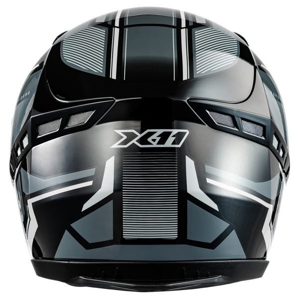 Capacete X11 Volt Dash Motociclista Moto Preto Tamanho 64 - 2