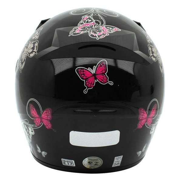 Capacete EBF NEW Spark Borboletas Preto - 2