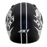 Capacete Sky Antares Preto Fosco Transfer Branco 56 - 3