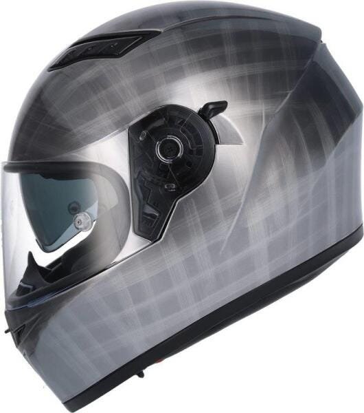 Capacete Shiro Sh-600 - Scratched Chrome Tamanho 56 - 1