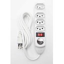 Ver imagem 1 de Extensão com 4 Tomadas com Voltímetro Analógico