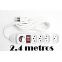 Ver imagem 2 de Extensão com 4 Tomadas com Voltímetro Analógico