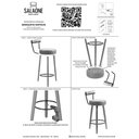 Ver imagem 6 de Kit 4 Banquetas Nápoles 89cm Couríssimo Preto - Salaone