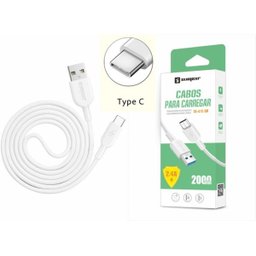 Cabo usb 2 metros Tipo C turbo power 2.4 A - 2