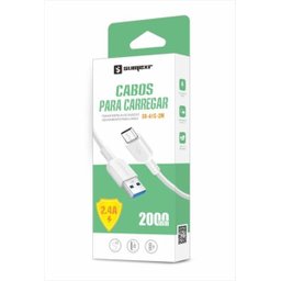 Cabo usb 2 metros Tipo C turbo power 2.4 A - 3