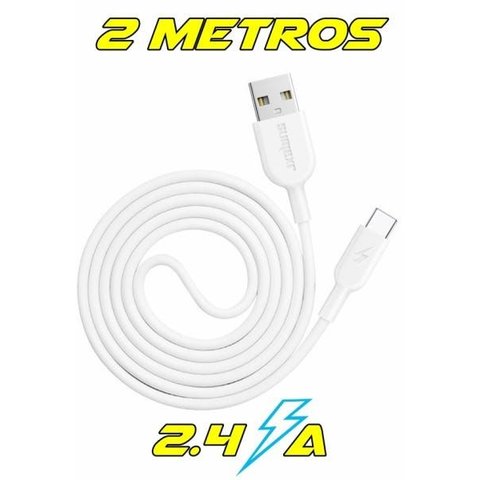 Cabo Usb 2 Metros Tipo C Turbo Power 2.4 a