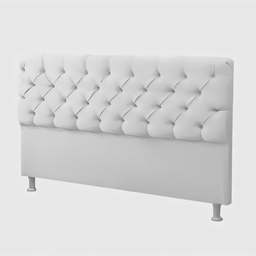 Conjunto Cabeceira + Calçadeira Baú Casal Queen 160cm Branco - 3