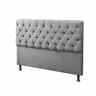 Conjunto Cabeceira + Calçadeira Baú Casal Queen 160cm Cinza - 2