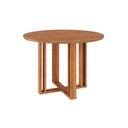 Ver imagem 1 de Mesa de Sala Jantar Flora C/ Tampo Madeirado 109cm Cinamomo - Cimol