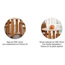 Ver imagem 4 de Mesa de Sala Jantar Flora C/ Tampo Madeirado 109cm Cinamomo - Cimol