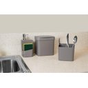 Ver imagem 2 de Kit Dispenser Porta Detergente Lixeira 2,5L Ou - Bege