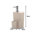 Ver imagem 3 de Kit Dispenser Porta Detergente Lixeira 2,5L Ou - Bege