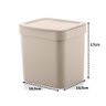 Kit Dispenser Porta Detergente Lixeira 2,5L Ou - Bege - 4