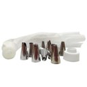 Ver imagem 4 de Kit Confeiteiro 15 Peças - Aço Inox 12 Bicos Prático Bolo
