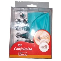 Kit Confeiteiro 15 Peças - Aço Inox 12 Bicos Prático Bolo - 2