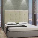 Ver imagem 1 de Cabeceira Painel Casal 140 Cm Suede Bege Ana Luisa - MV Estofados