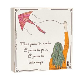 Quadro Box Decorativo Sonho Sempre em Mdf 20x20 - 2