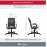 Cadeira Ergoplax Presidente Assento Estofado com Braços - 5
