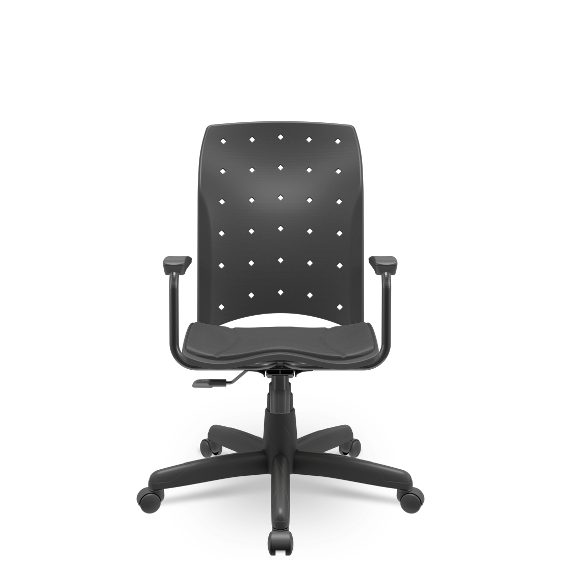 Cadeira Ergoplax Presidente Assento Estofado com Braços - 2