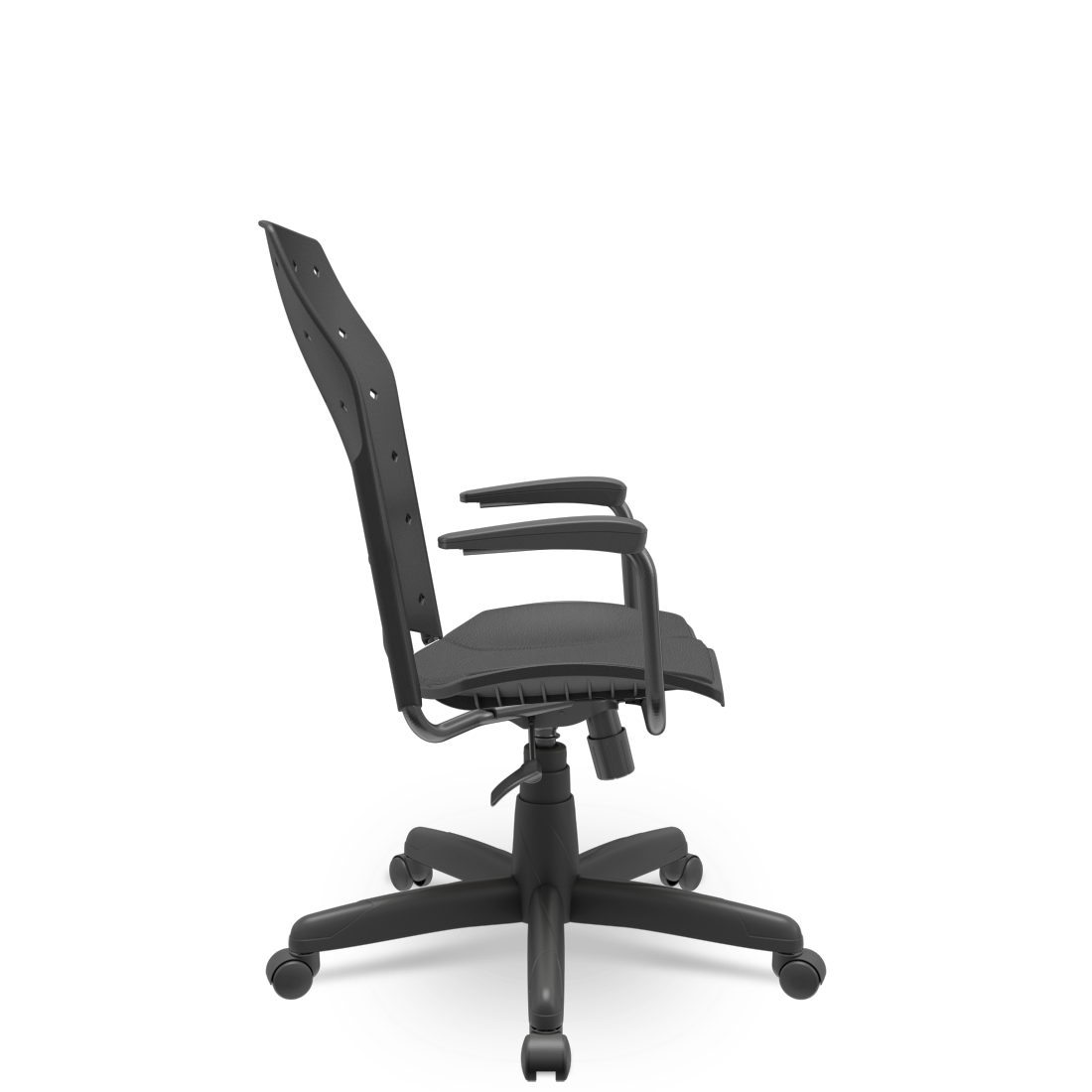 Cadeira Ergoplax Presidente Assento Estofado com Braços - 4
