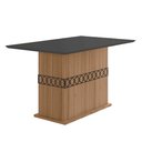 Ver imagem 1 de Mesa para Sala de Jantar 136cm Retangular Tampo Chanfrado Agata Poliman