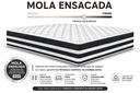 Ver imagem 5 de Kit Cama Box Baú Casal 138x188 cm + Colchão Molas Ensacada Casal 24 cm Preto Suede