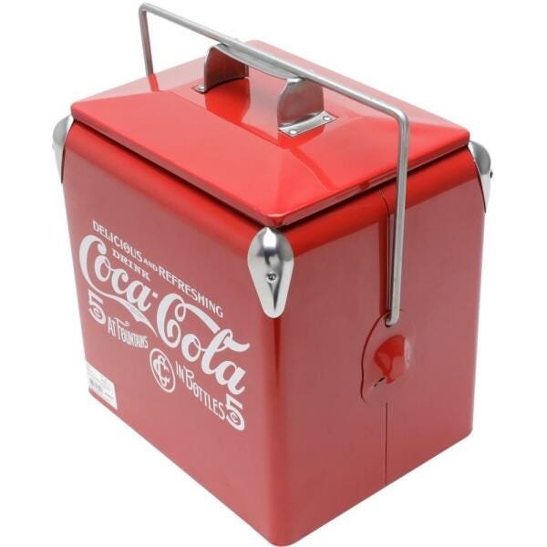 Cooler Coca-Cola Em Inox 13L Vermelho Urban - 1