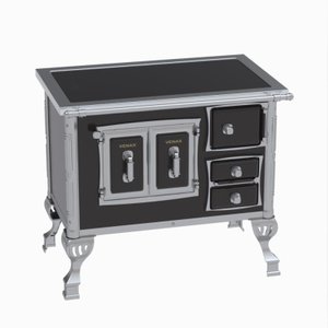 Fogao a Lenha GII N 1 Sec Xviii Premium Preto Sd