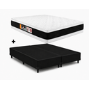 Ver imagem 1 de Cama Box Base Casal Bipartido Preto Colchão Casal Black e White Air Double Face D45 138x188 - Castor