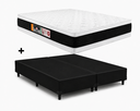 Ver imagem 1 de Cama Box Base Casal Bipartido Preto Colchão Casal Black e White Air Double Face D45 138x188 - Castor