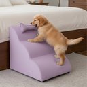 Ver imagem 2 de Escada Pet 46cm Estofada para Cachorro Nuvem R01 Veludo Lilás - Annie Decor