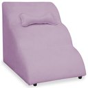 Ver imagem 1 de Escada Pet 46cm Estofada para Cachorro Nuvem R01 Veludo Lilás - Annie Decor