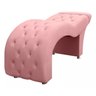 Maca Estofada Capitonê P/ Clínica Salão Estética Veludo Rosa - 6