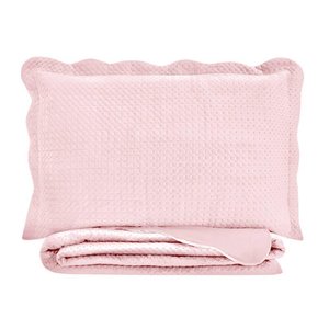 Colcha King Neo Velvet Microfibra Rosé 3 peças - Camesa 18020.05.8673