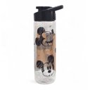 Ver imagem 1 de Garrafa Água Squeeze Mickey 700ml Cristal Escolar Academia Preto Cristal