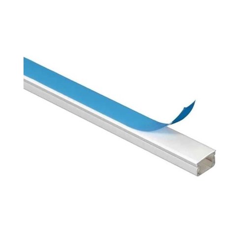 Canaleta com Fita Adesiva 20 x 10mm x 2m - Branca - Alumbra