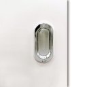 Ver imagem 4 de Kit Porta de Correr Colmeia Eucaplac Branco Somad 210 x 82 Trilho Alumínio Branco