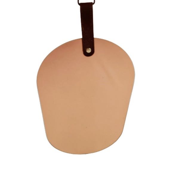 Espelho Decorativo Vidro Cobre Oval 37x18cm com Alça - 9