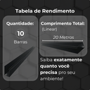 Ver imagem 5 de Kit 10 Barras Perfil de Acabamento Pvc para Painel Ripado 2m