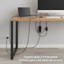 Ver imagem 2 de Extensão Elétrica 3 Metros 3 Tomadas 10A 250V Bivolt 2 Pinos Padrão 2500W Fio Paralelo 0,75mm² Certi