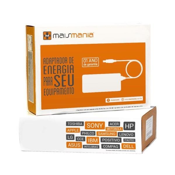 Fonte Carregador Mais Mania P Notebook Lenovo 20V 4.5A 90W - 3