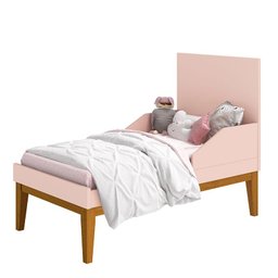 Berço Americano New Classic Rosa com Pés Madeira – Reller - 2