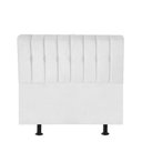 Ver imagem 1 de Cabeceira Estofada Kiara 90cm Solteiro Box Quarto Corino Branco - Gat Magazine