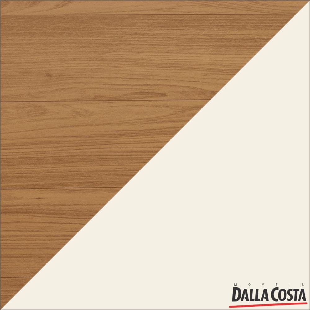 Painel Suspenso Ripado Tb181 Pradel 178 Cm (largura) em Mdf Cor Freijó e Off White 2 Gavetas - 6
