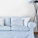 Ver imagem 2 de Papel de Parede Linhas Branco e Cinza 3 Arte Destaque 3,50 Metros