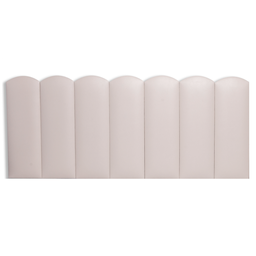 Cabeceira Casal Modulada Nuvem Cama Box Corino Marfim - 3