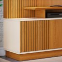 Ver imagem 5 de Painel para Tv Ariel com Rack Ideal para Tv até 65":cinamomo e Off White