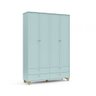 Guarda-Roupa Roupeiro Zupy Menta Natural - 4 Portas - 100% Mdf - Matic - 1